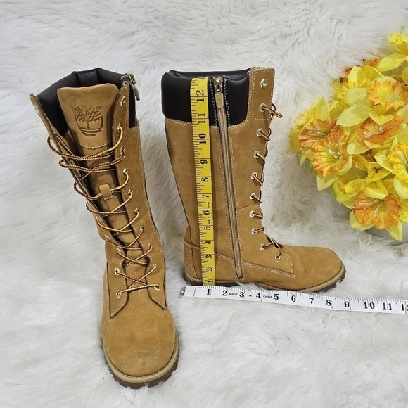 Timberland women/girls sz.5 Tall Boot tan/brown - Picture 9 of 10